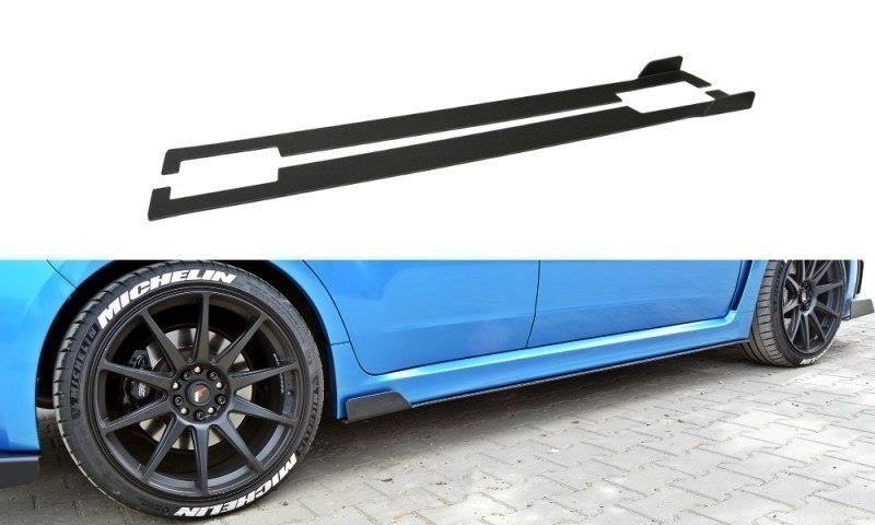 Maxton Design Racing Seitenschweller Ansatz Subaru Impreza WRX STI Mk3 für Subaru Impreza Mk3