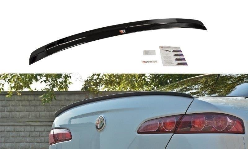 Maxton Design Spoiler CAP für ALFA ROMEO 159 schwarz matt