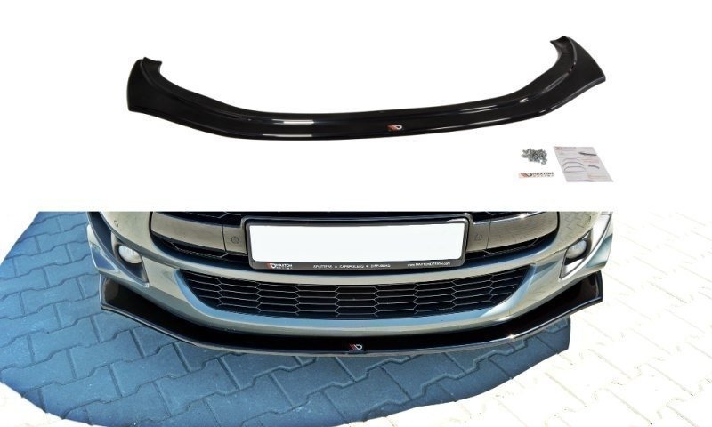 Maxton Design Street+ Spoilerlippe Front Ansatz V.2 passend für Citroen DS5 schwarz Hochglanz