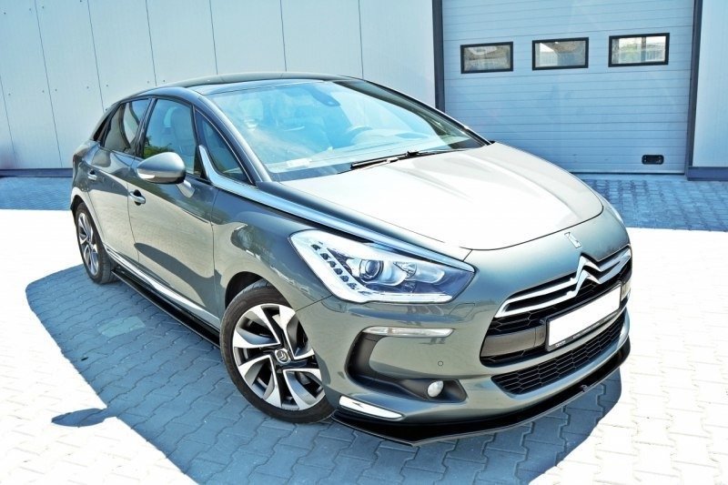 Maxton Design Street+ Spoilerlippe Front Ansatz V.2 passend für Citroen DS5 schwarz Hochglanz