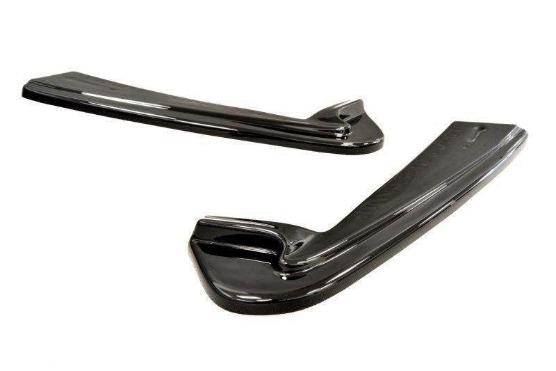Maxton Design Heck Ansatz Flaps Diffusor passend für Ford Mustang GT Mk6 schwarz Hochglanz
