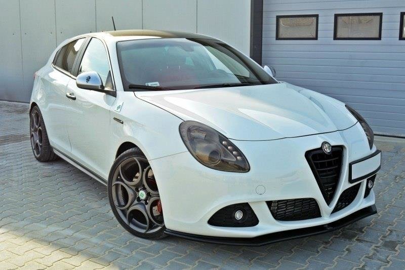 Maxton Design Street+ Spoilerlippe Front Ansatz V.1 passend für Alfa Romeo Giulietta schwarz Hochglanz