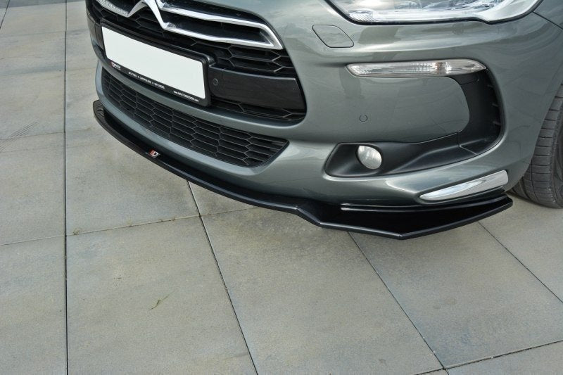 Maxton Design Street+ Spoilerlippe Front Ansatz V.1 passend für Citroen DS5 schwarz Hochglanz