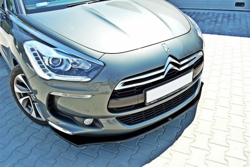 Maxton Design Front Ansatz für v.2 CITROEN DS5 FACELIFT schwarz matt