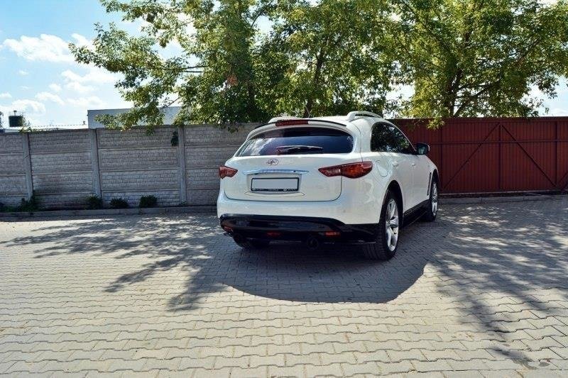 Maxton Design Spoiler CAP passend für INFINITI QX70 schwarz Hochglanz