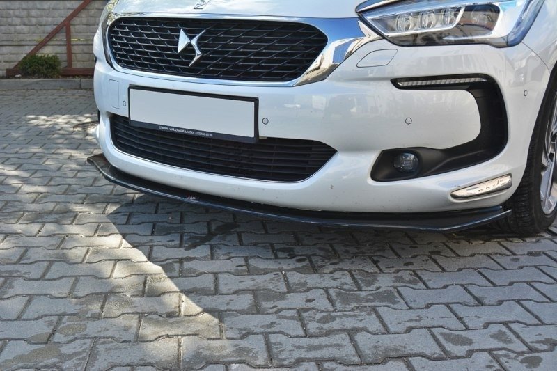 Maxton Design Street+ Spoilerlippe Front Ansatz V.2 passend für Citroen DS5 schwarz Hochglanz