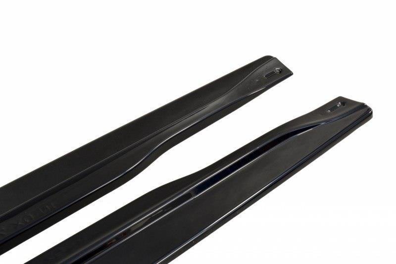 Maxton Design Street+ Seitenschweller Leisten passend für Infiniti QX70 schwarz Hochglanz