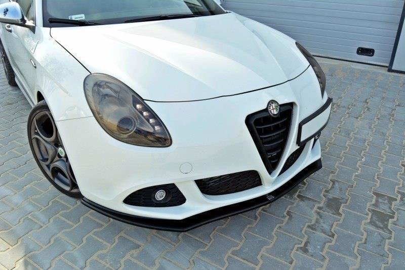 Maxton Design Street+ Spoilerlippe Front Ansatz V.1 passend für Alfa Romeo Giulietta schwarz Hochglanz