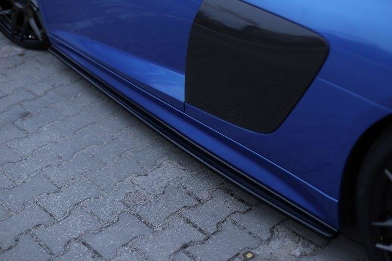 Maxton Design Street+ Seitenschweller Leisten passend für Audi R8 Mk.2 schwarz Hochglanz