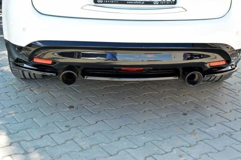 Maxton Design Heckansatz INFINITI QX70 schwarz Hochglanz für Infiniti QX70
