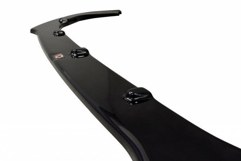 Maxton Design Street+ Spoilerlippe Front Ansatz V.2 passend für Peugeot RCZ Mk1 schwarz Hochglanz