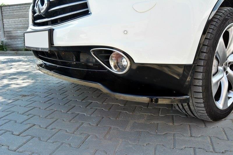 Maxton Design Street+ Spoilerlippe Front Ansatz passend für Mercedes-AMG CLE 53 Aero C236 schwarz Hochglanz