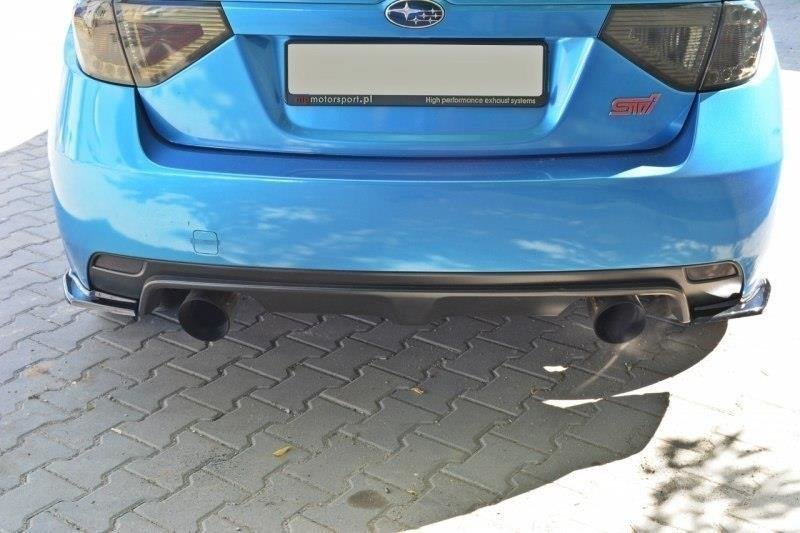 Maxton Design Heck Ansatz Flaps Diffusor passend für Subaru Impreza WRX STI schwarz Hochglanz