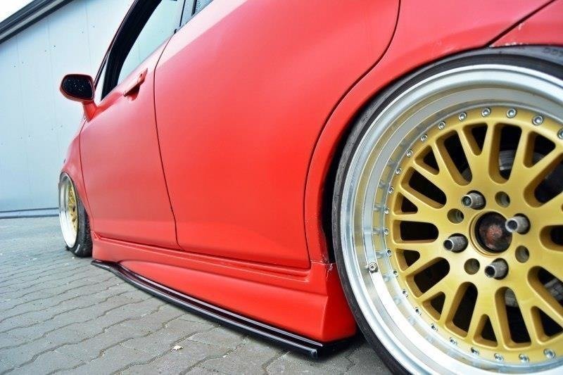 Maxton Design Street+ Seitenschweller Leisten passend für HONDA JAZZ MK1 schwarz Hochglanz