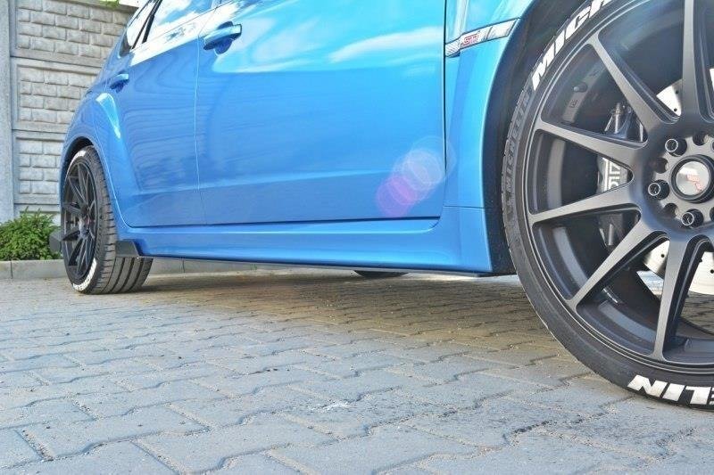Maxton Design Racing Seitenschweller Ansatz Subaru Impreza WRX STI Mk3 für Subaru Impreza Mk3