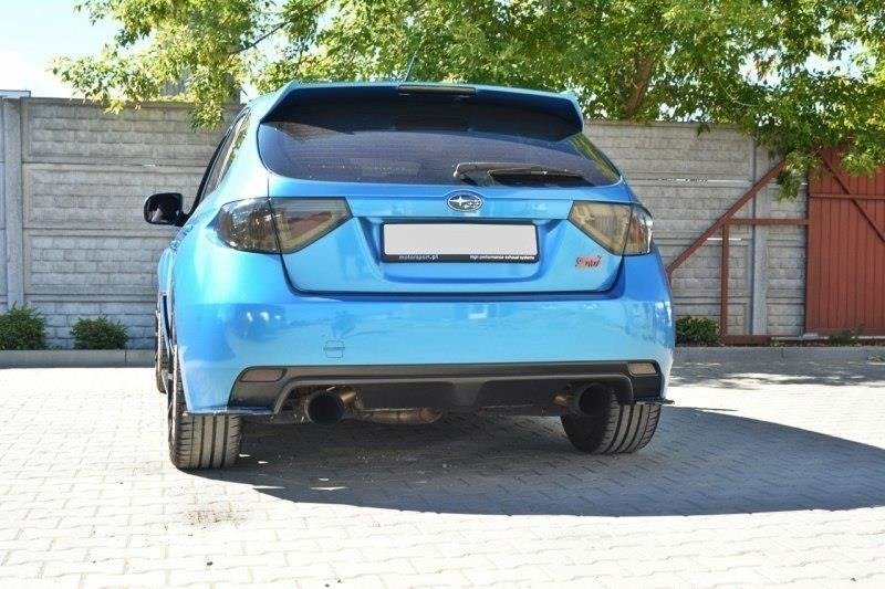 Maxton Design Heck Ansatz Flaps Diffusor passend für Subaru Impreza WRX STI schwarz Hochglanz