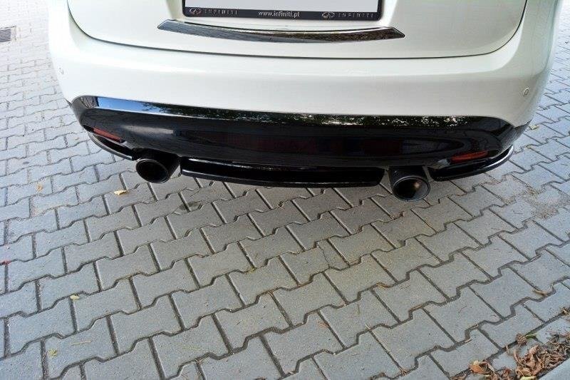 Maxton Design Heckansatz INFINITI QX70 schwarz Hochglanz für Infiniti QX70
