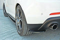 Maxton Design Heck Ansatz Flaps Diffusor passend für Alfa Romeo Giulietta Zender schwarz Hochglanz