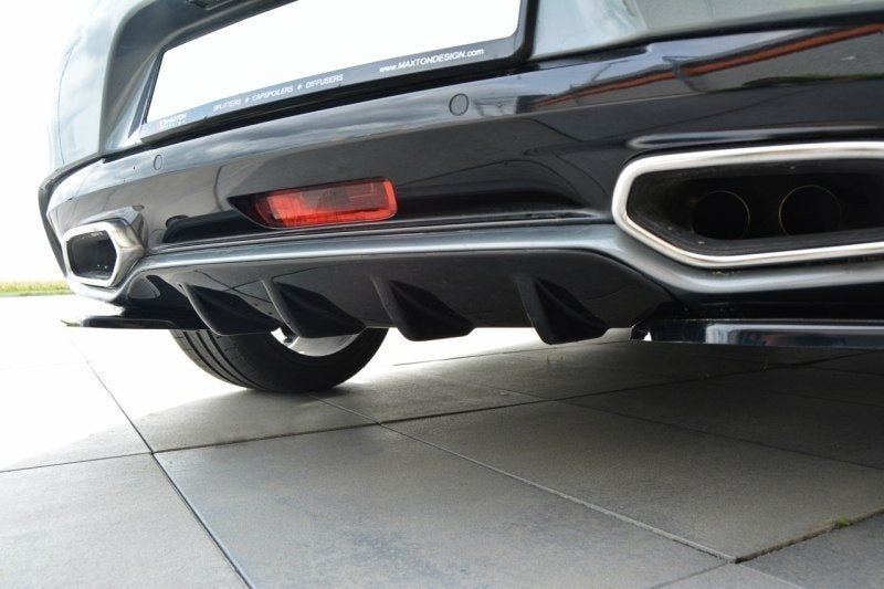 Maxton Design Diffusor Heck Ansatz passend für Citroen DS5 schwarz Hochglanz