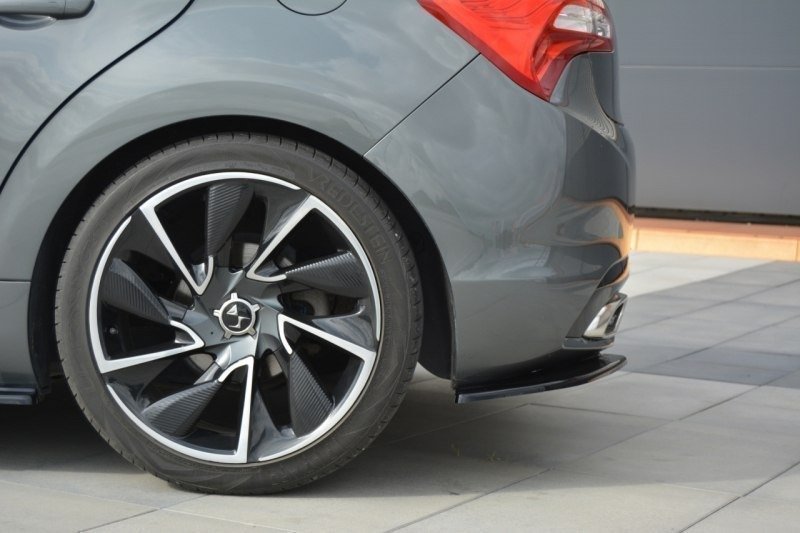 Maxton Design Heck Ansatz Flaps Diffusor passend für Citroen DS5 schwarz Hochglanz