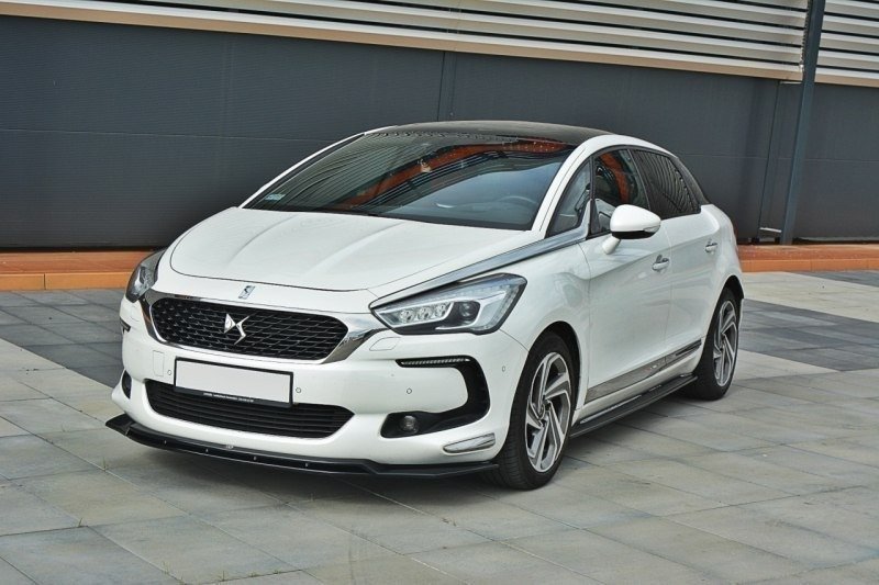 Maxton Design Street+ Spoilerlippe Front Ansatz V.3 passend für Citroen DS5 schwarz Hochglanz
