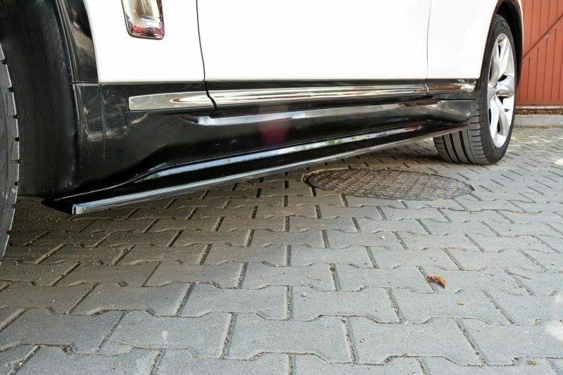 Maxton Design Street+ Seitenschweller Leisten passend für Infiniti QX70 schwarz Hochglanz