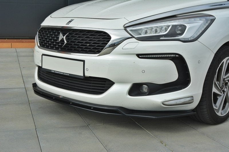 Maxton Design Street+ Spoilerlippe Front Ansatz V.3 passend für Citroen DS5 schwarz Hochglanz