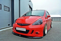 Maxton Design Street+ Spoilerlippe Front Ansatz passend für Honda Jazz Mk1 schwarz Hochglanz