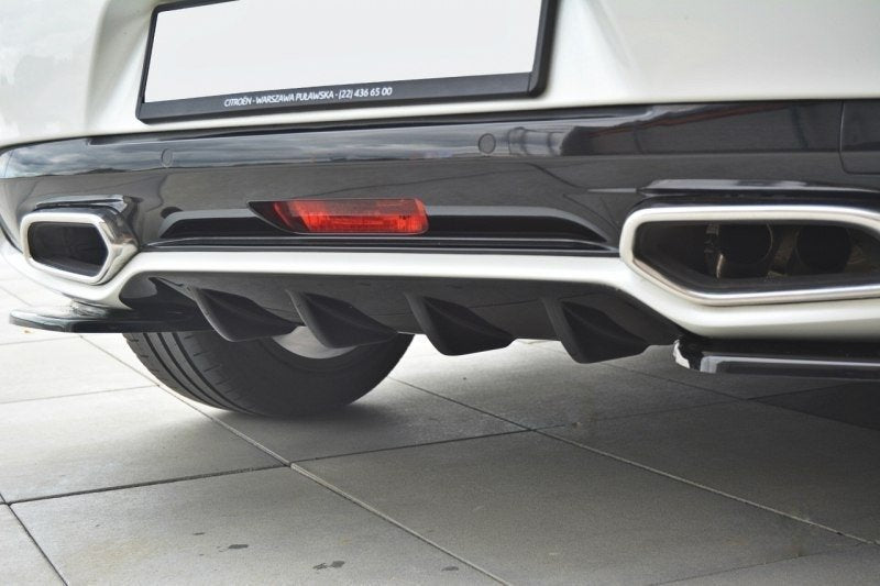 Maxton Design Diffusor Heck Ansatz passend für Citroen DS5 schwarz Hochglanz