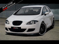 Maxton Design Street+ Spoilerlippe Front Ansatz passend für SEAT LEON MK2 (vor Facelift) schwarz Hochglanz