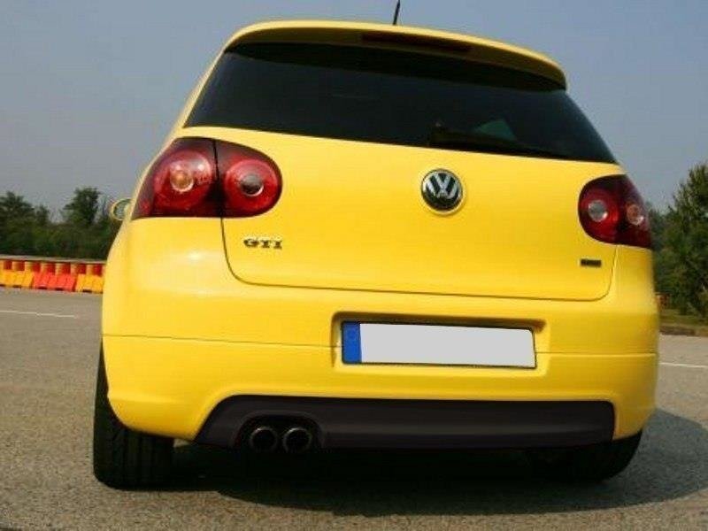 Maxton Design Diffusor Heck Ansatz passend für VW Golf GTI Edition 30 Mk5 (mit 1 Endrohr, passend für GTI Auspuff)