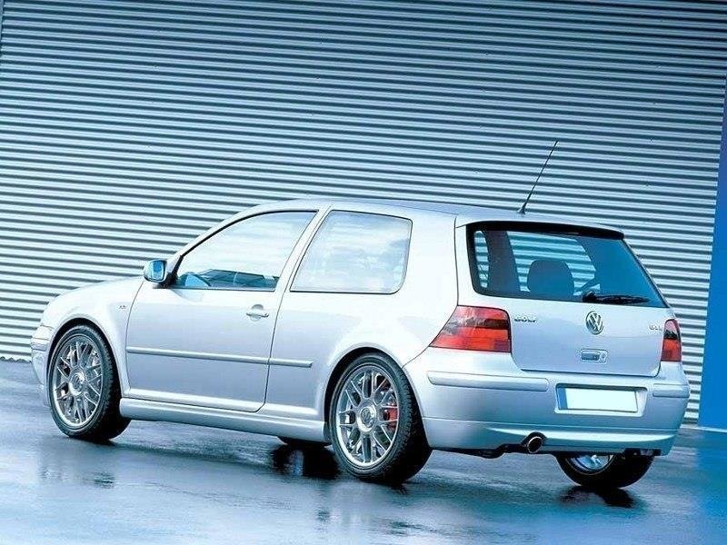 Maxton Design Heckschürze passend für VW GOLF 4 25"TH ANNIVERSARY LOOK (mit Endrohr)