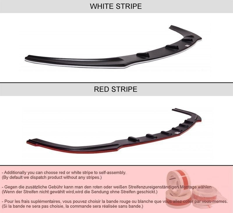 Maxton Design Front Ansatz für MERCEDES SLK R171 (FÜR ME-SLK-R171-AMG204-F1) Carbon Look