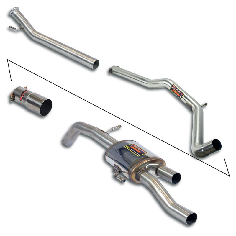 Supersprint "Cat.-Back" - Body Kit Package, with Racing rear muffler für Peugeot RCZ  (2010–2014)