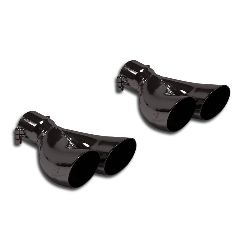 Supersprint Endrohrsatz Rechts OO70 + Links OO70 BLACK für Abarth 500 ABARTH (2008–2017)
