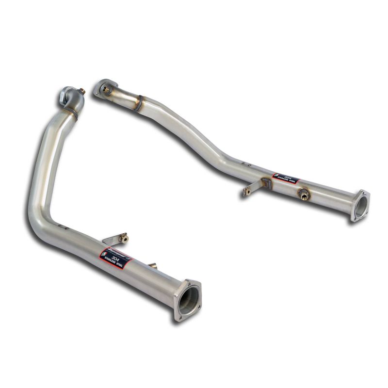 Supersprint Downpipe Rechts + Links(Für Katalysator Ersatz)In Vorbereitung für Mercedes W463 G (2002–2012)