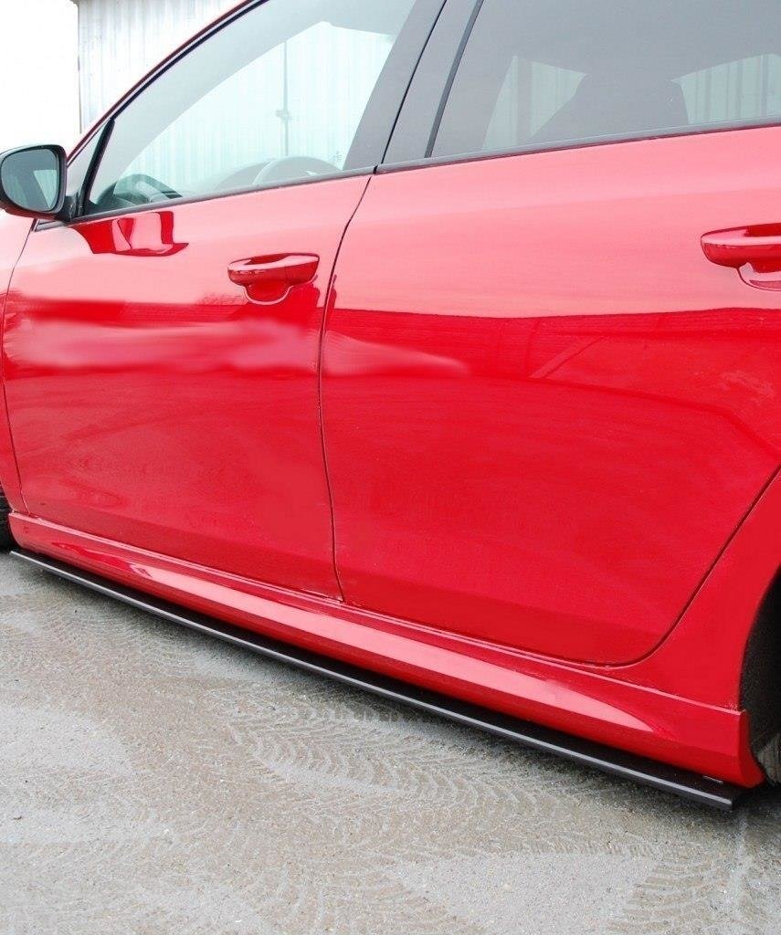 Maxton Design Street+ Seitenschweller Leisten passend für VW Golf GTI 35th / R20 Mk6 schwarz Hochglanz