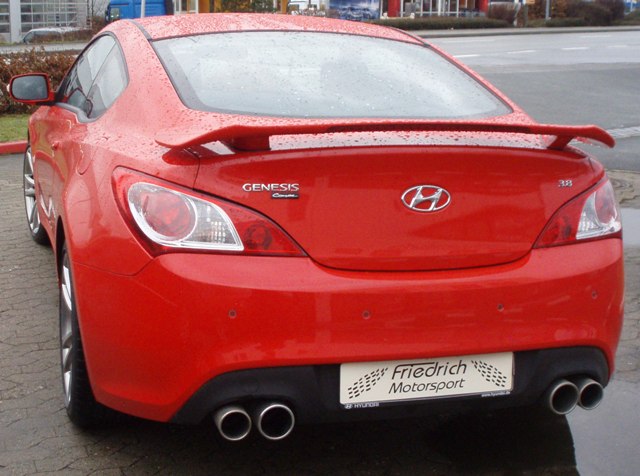 Friedrich Motorsport 70mm Duplex Sportendschalldämpfer für Hyundai Genesis Coupe (ab Bj. 2010)