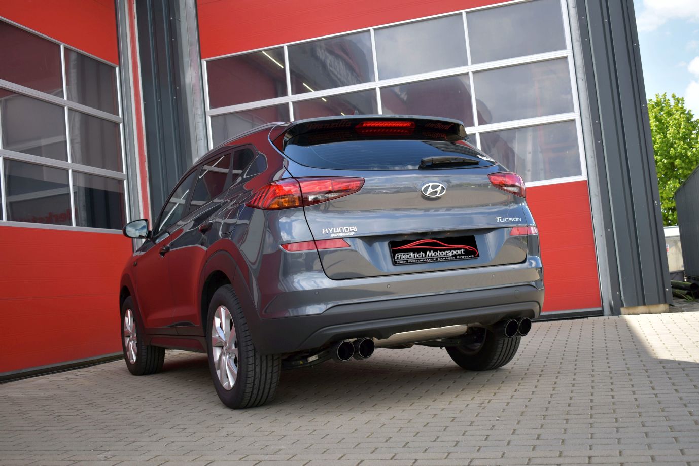 Friedrich Motorsport 70mm Duplex Sportendschalldämpfer für Hyundai Tucson (TLE) (ab Bj. 07/2018)