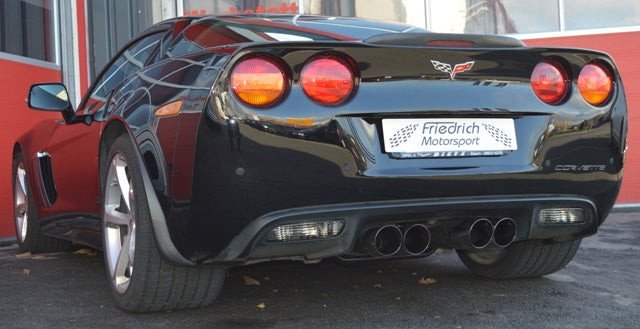 Friedrich Motorsport 70mm Duplex Sportendschalldämpfer für Chevrolet Corvette C6 (Bj. 2005-2013)