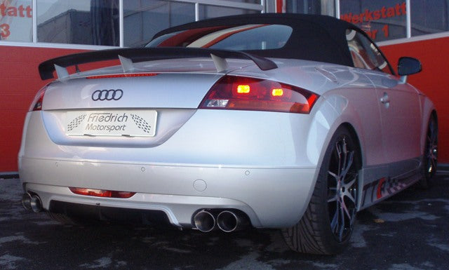 Friedrich Motorsport 70mm Duplex Sportendschalldämpfer für Audi TT 8J Quattro (Bj. 2006-2010)