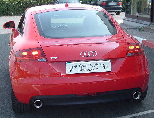 Friedrich Motorsport 70mm Duplex Sportendschalldämpfer für Audi TT 8J Quattro (Bj. 2006-2010)