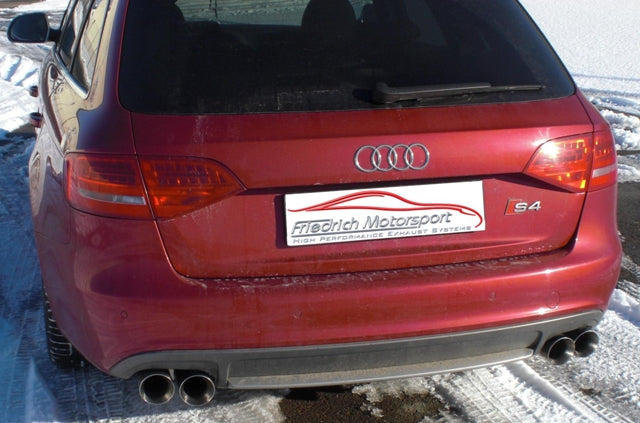 Friedrich Motorsport 70mm Duplex Sportendschalldämpfer für Audi S4 B8 Quattro (ab Bj. 10/2008)