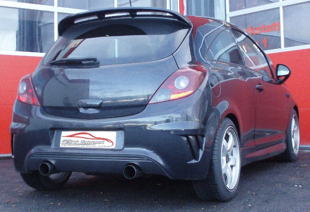 Friedrich Motorsport 70mm Duplex-Sportendschalldämpfer für passend für Original OPC Nürburgring Edition Heck (ab Bj. 2007 - 1)