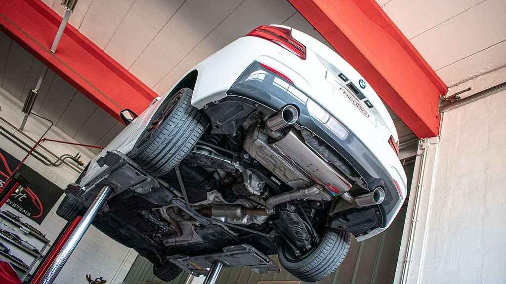 Friedrich Motorsport 70mm Duplex-Sportendschalldämpfer für BMW 2er F22/F23 (ab Bj. 03/2015)
