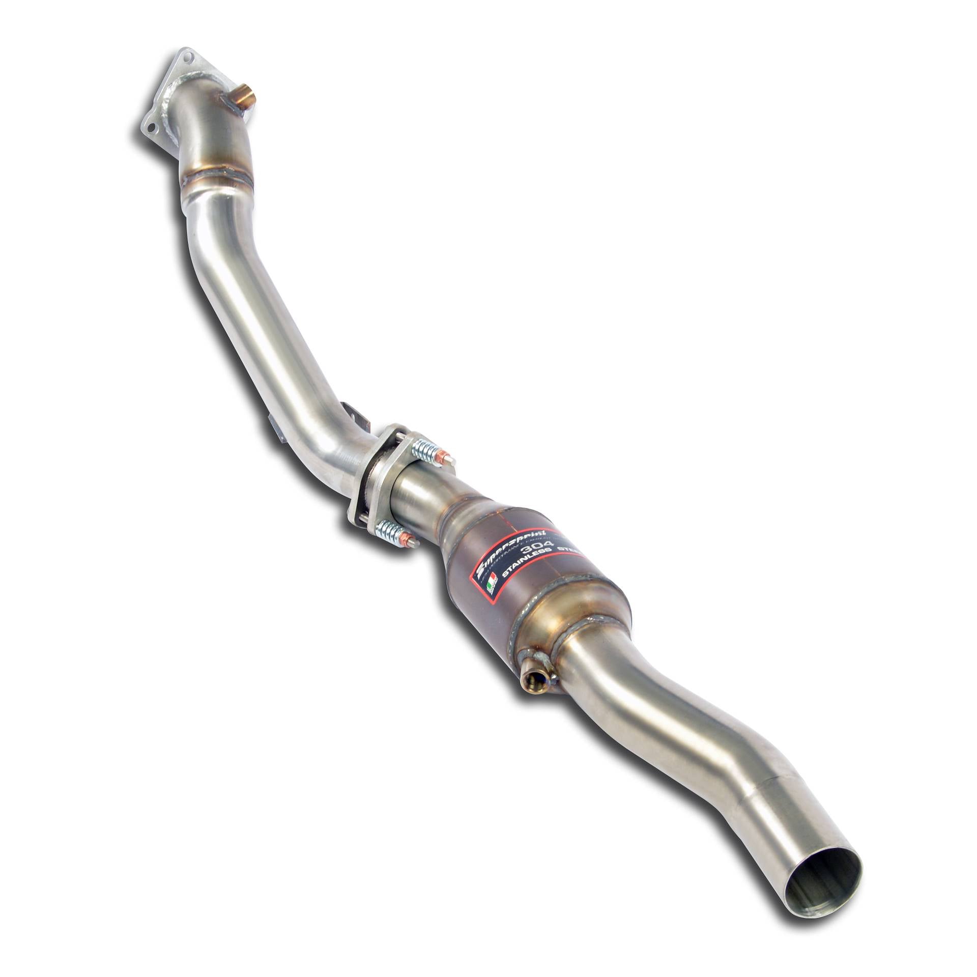 Supersprint Rohrsatz ab Turbolader mit Sport Metallkatalysator Links für AUDI A6 C5 Typ 4B Allroad '99 - '05 (2001–2005)
