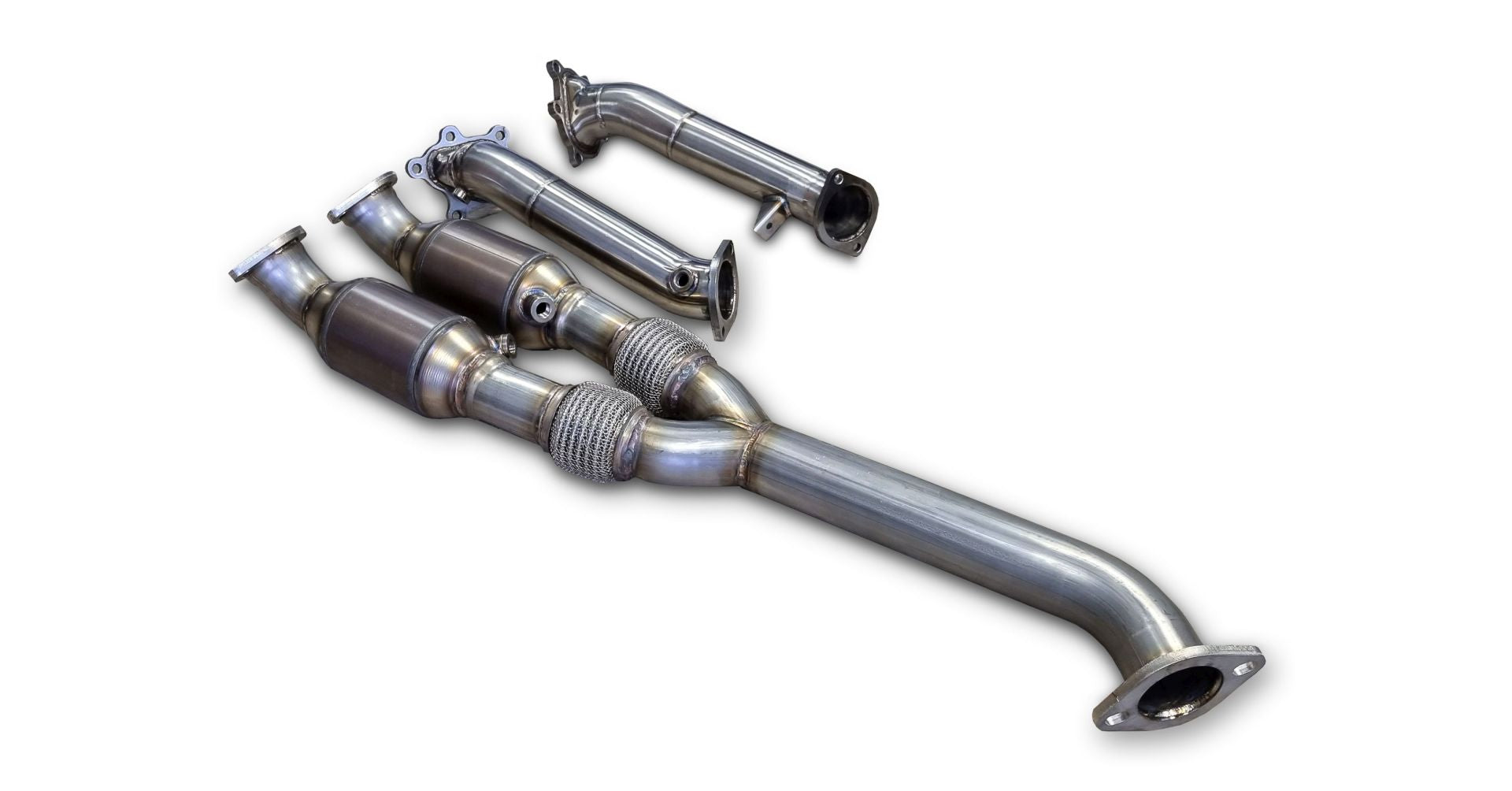 Friedrich Motorsport 2x70mm Downpipe mit 200 Zellen Sport-Kat. für Nissan GT-R (ab Bj. 04/2011)