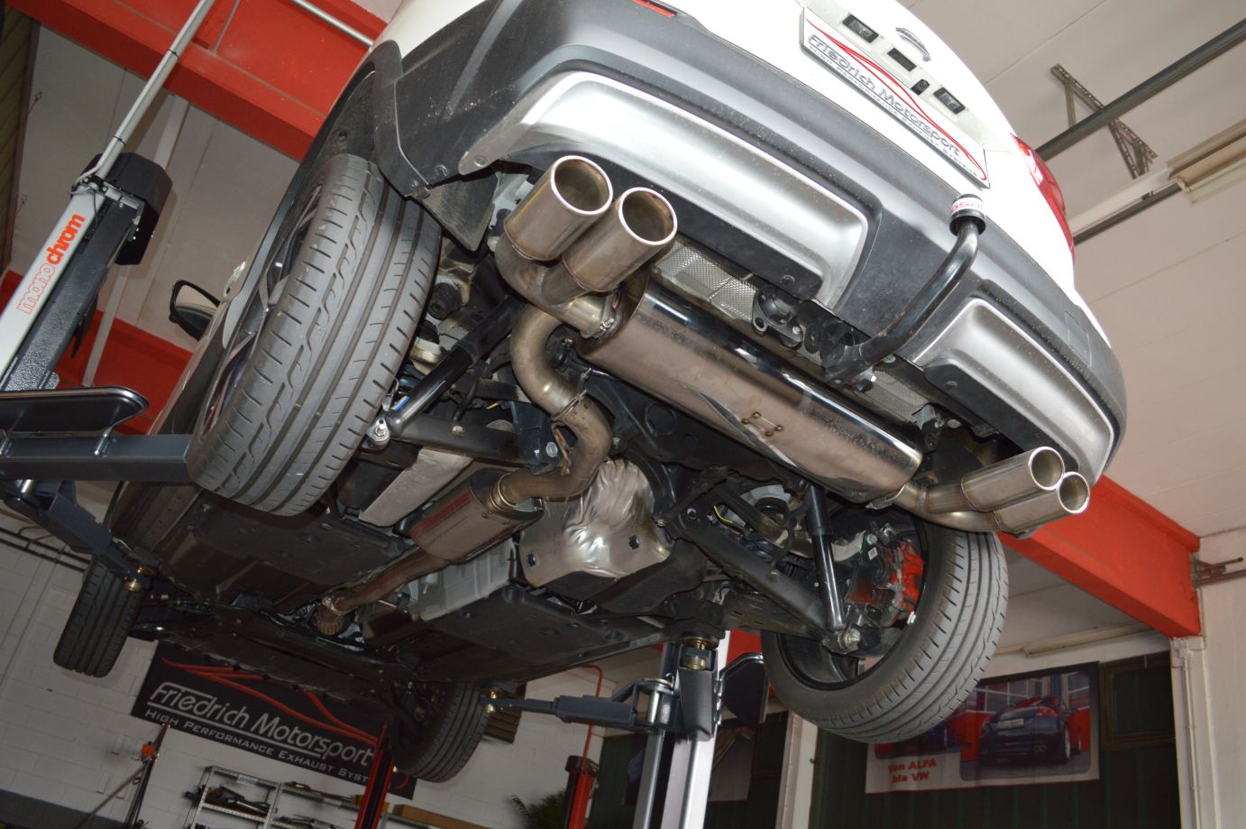 Friedrich Motorsport 70mm Duplex-Anlage für Nissan Qashqai J11 (ab Bj. 07/2017)