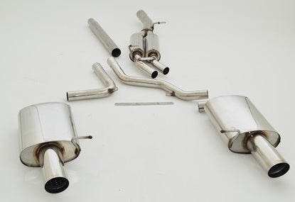 Friedrich Motorsport 70mm Duplexanlage für Audi A4 B6 (8E/8H) Frontantrieb (Bj. 2000-2004)