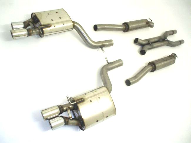 Friedrich Motorsport 70mm Duplexanlage für Audi A4 B6 (8E) Quattro S4 (Bj. 2003-2005)